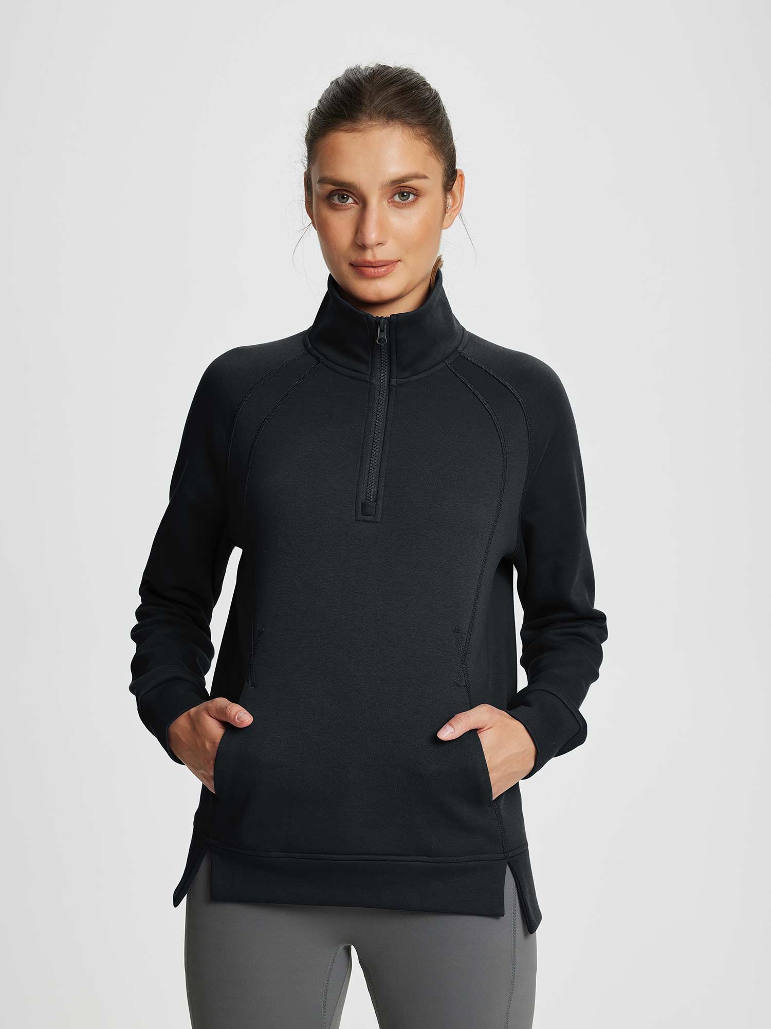 Evergreen Cozy Fleece Half-Zip Pullover